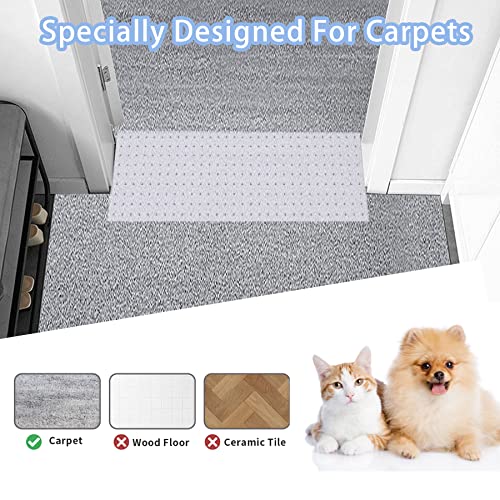 5.2 Feet Cat Carpet Protector, Non-Slip Carpet Protector for Pets, Carpet Scratch Stopper from Scratching Carpet at Doorway - size: 5.2FT-1PC