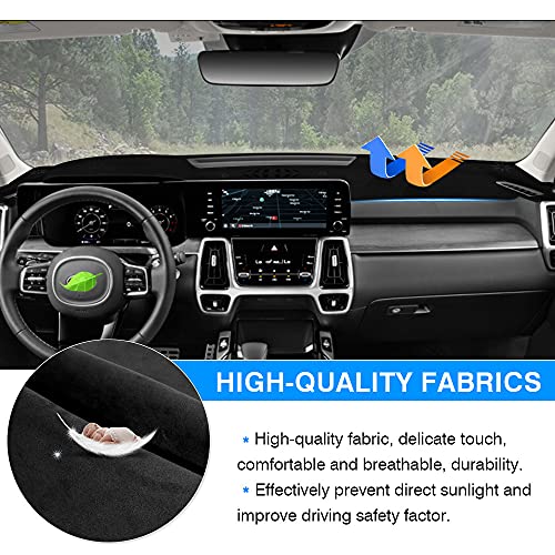 Autorder Dashboard Cover Mat for Kia Sorento 2021-2026 Accessories Dash Cover Flannel Dash Mat Sunshade Glare UV Rays Protector(Not 12.3 inch Navigation)