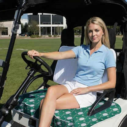 Golf Cart Seat Covers Golf Cart Seat Towel Blanket Group - color: Green Golf with Pocket