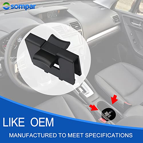 Osompar Center Console Cup Holder Insert Compatible with 2014 2015 2016 2017 2018 2019 Subaru Forester 2010 2011 2013 2014 Outback/Legacy Replaces 92118AJ000 92118AJ001