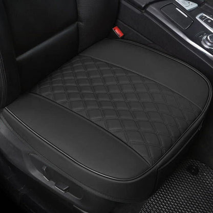 Black Panther PU Car Seat Cover, Front Seat Protector Compatible with 90% Vehicles,Embroidery,Anti-Slip & Full Wrapping Bottom (W 21.26ׄ 20.87 Inch)(1Piece,Black) - color: Front Single Black