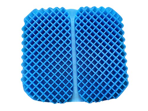 FOMI Premium All Gel Portable Seat Cushion | (15" x 17") | Comfortable Orthopedic Pad for Car, Office Chair, Wheelchair, Plane, or Home | Pressure Sore Relief, Prevents Sweaty Bottom | Foldable