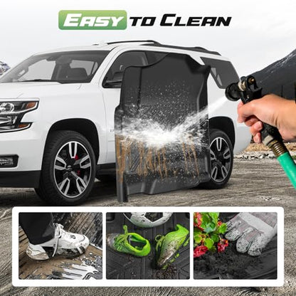 Cartist Floor Mats for 2015-2020 Chevy Tahoe & GMC Yukon Denali | SLE | SLT (7 Seats, Not for Yukon XL), All Weather Cargo Liner for Tahoe Accessories, Heavy Duty TPE Car Mats, Car Accessories - size: 1)Chevy Tahoe 2015-2020 Full Set