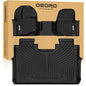 OEDRO Floor Mats Fit for Ford F-150 SuperCrew Cab 2026-2015 with 1st Row Bench Seats, TPE All-Weather F-150 Floor Liners Includes 1st and 2nd Row, Black - style: 15-26 F150 Crewcab Bench Seat
