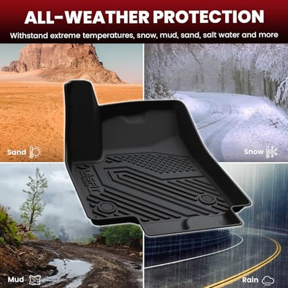 LASFIT Floor Mats & Trunk Mat & Backrest Mats for Acura Zdx 2024 2025 Cargo Mat All Weather TPE Mats Custom Fit Floor Liner for Mdx 1st & 2nd & 3rd Row Car Mats & Cargo Liner, Black, Easy to Clean - size: 2024-2025|For Acura Zdx|Full Sets