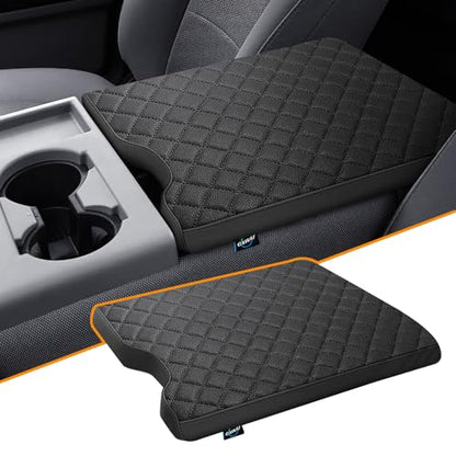 Center Console Cover Compatible with Ford F150 2015-2025,2017-2025 F250 F350 F450 with 40/20/40 Jump Seat Armrest Accessories, Leather Armrest Cover Protector (Jump Seat Console Only) - size: Jump Seat 15-25 F150 & 17-25 F250