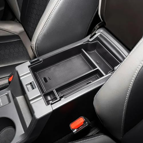 EDBETOS Center Console Organizer Compatible with 2024 2025 2026 Subaru Crosstrek and Subaru Impreza Accessories ABS Plastic Material Armrest Box Insert Tray Secondary Storage Pallet Accessories, Black