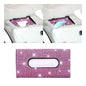 Bling Car Sun Visor Tissue Box Holder, Rhinestone PU Leather Crystal Sparkling Napkin Holder, Backseat Paper Towel Cover Case Car Accessories for Women (Pink)