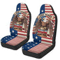 Car Front Seat Covers Breathable Elastic 250 Years USA Bald Eagle Car Seat Covers Protector Set of 2 Removable Automotive Accessories Universal for Truck SUV Sedan - color: 250 Years USA Bald Eagle