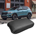 Compatible with Kia Armrest Center Console Cover Protector,Leather Anti-Scratch for Seltos 2020-2025,Armrest Cushion, Console Protector