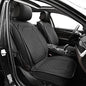 Elantrip Front Car Seat Cover Luxury Faux Leather Pocket with High Density Foam Non-Slip, Waterproof, Suitable for Cars, Trucks & SUVS (2PC Black) - size: Front Seat Covers