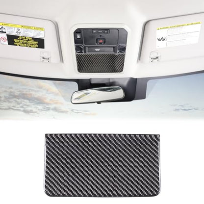 Aunginsy Car Roof Glasses Box Cover Decorative Sticker Compatible with Toyota Tundra/Sequoia 2022-2024 Real Carbon Fiber Car Roof Glasses Box Panel Trim Sticker Protection Cover Interior Accessories - size: Car Roof Glasses Box Cover Sticker