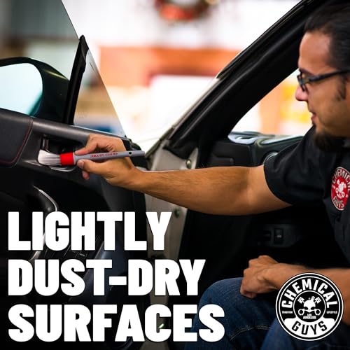 Chemical Guys Car Cleaning Kit Interior 9-Piece - Total Interior Cleaner, Sticky Icky Green Apple & Strawberry Detailing Gel, 3 Detailing Brushes, 3 Towels, Safe for Cars, Trucks, SUVs & More - style: KIT