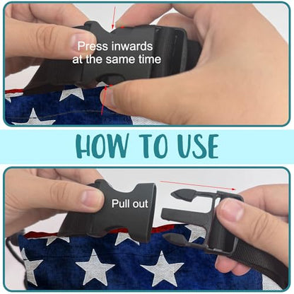 Car Trash Bag American Flag and Eagle Leak-Proof Car Garbage Bag with Drawstring Foldable Canvas Trash Bin with Adjustable Buckle for Car Accessories, Travelling, Camping - color: American Flag and Eagle