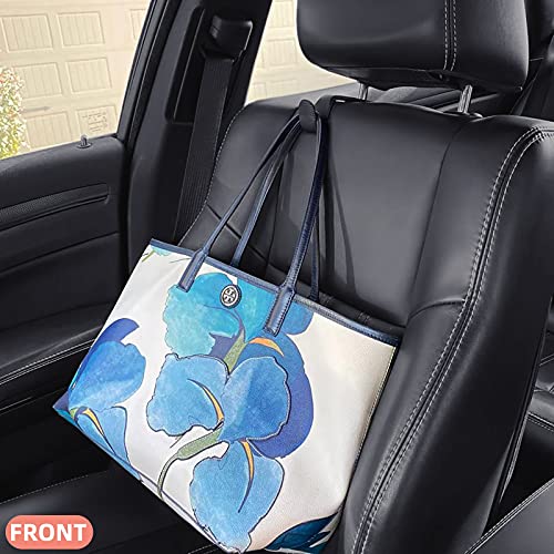 Car Purse Hook, Back Seat Headrest Genuine Leather Hangers Durable Vehicle Organizer Accessory for Hanging Grocery Bags, 4 Pack, Beige - color: Style A - Beige 4 Pack