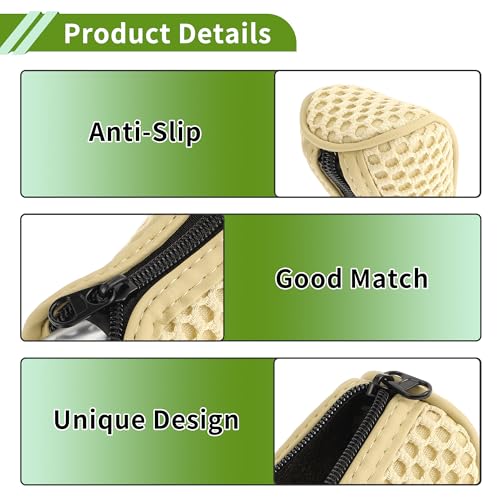 Universal Gear Shift Knob Cover Stick Shifting Handle Protector Manual Fabric 1Pc Anti-Slip Beige - color: Beige