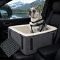 Pet Gear Lookout Booster Car Seat, Removable Comfort Pillow, Safety Tether Included, Installs in Seconds, No Tools Required, Medium - 18.5", Medium Slate - color: Medium Slate, size: Medium - 18.5 inches
