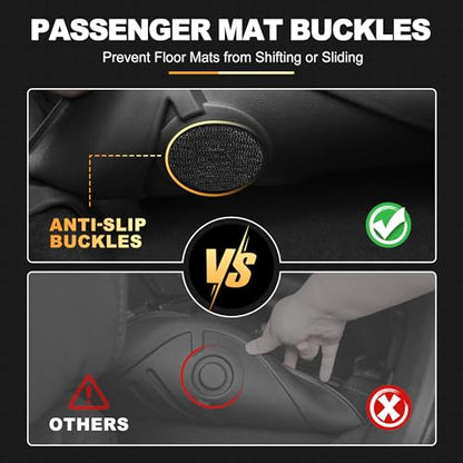 Envista Floor Mats Compatible with 2024 2025 2026 Buick Envista All Weather Floor Mats & Cargo Liner Trunk Set | All Season Guard 2024-2026 Buick Envista Accessories Anti-Slip Mats - style: (1) 2024-2026 Envista | Floor Mats & Cargo Mat
