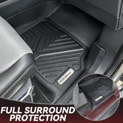 YITAMOTOR Floor Mats & Cargo Liner Fit for Honda CR-V 2026-2023, All Weather TPE Custom Fit for CRV (Gasoline & Hybrid & e:FCEV) Floor Liners with Cargo Mat (Upper Position) Full Set, Black - style: 2023-2026 CR-V