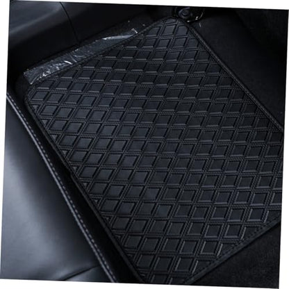 Vaguelly 4pcs Waterproof Pu Leather Car Carpet Mats Non-Slip Front and Rear Floor Mats Universal Fit for Suvs and Sedans Automotive Interior Floor Covering