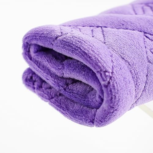 2-Pack Soft Seat Belt Covers Universal Car Shoulder Pad Cushions with Braid Pattern for Comfortable Driving & Bag Strap Protection Purple - color: Purple
