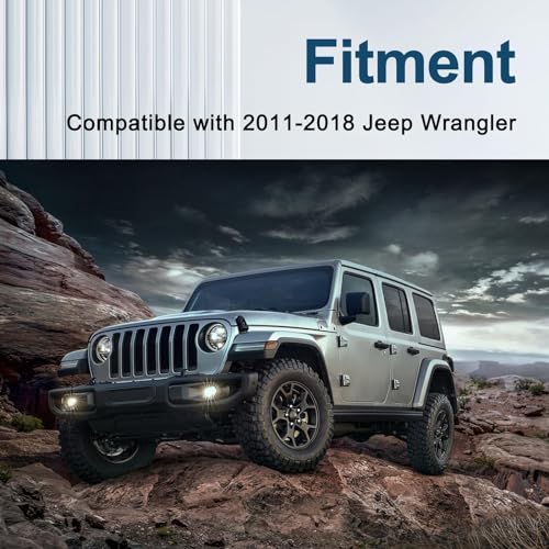 Front Seat Belt Turning Loop Cover Compatible with Jeep Wrangler JK 2011-2018 Replace#：5HF07DX9AE - size: 5HF07DX9AE