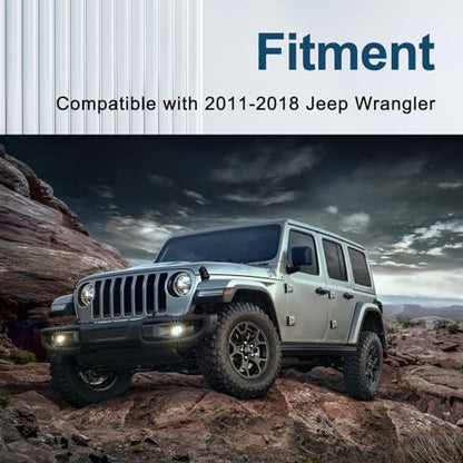 Front Seat Belt Turning Loop Cover Compatible with Jeep Wrangler JK 2011-2018 Replace#：5HF07DX9AE - size: 5HF07DX9AE