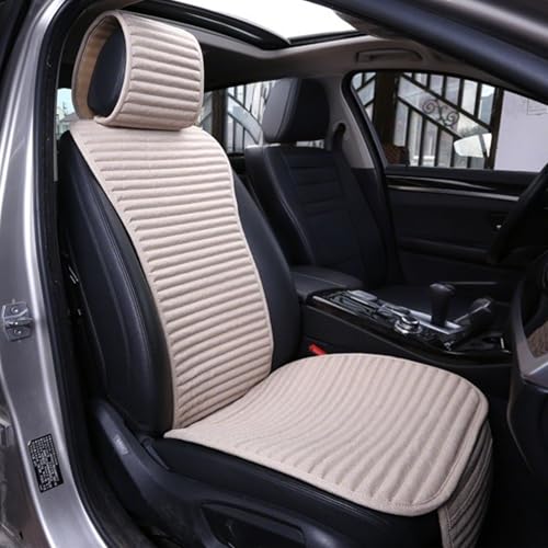 Car Seat Covers Universal Car Seat Covers Pads Mat,Buckwheat Hull Bottom Seat Covers for Cars,Cooling Seat Covers Breathable Comfortable Ventilated (Beige Front Seat) - color: B-Beige Front Seat