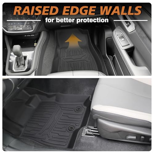 TripleAliners Floor Mats 1st & 2nd Row Compatible with 2025 2026 Subaru Forester Accessories TPE All-Weather Protection Floor Liner Anti Slip (Won't Fit Hybrid) - size: Forester | 2025+