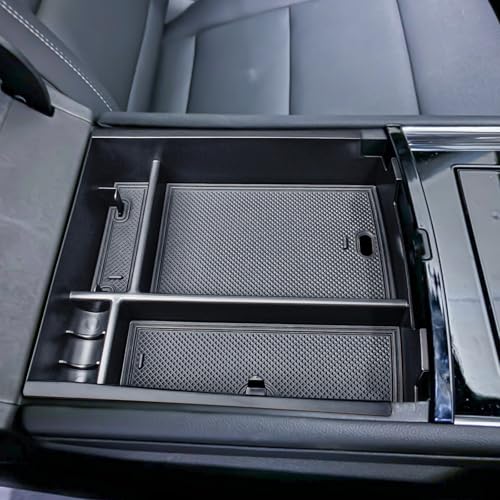 EDBETOS 2026 Traverse Center Console Organizer Compatible with 2024 2025 2026 Chevy Traverse Armrest Storage Box Interior Pallet Insert Tray Secondary Accessories Coin Container (Not for 2024-Limited)