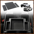 Center Console Organizer Compatible with 2022-2026 Chevy Silverado/GMC Sierra 1500 and 2024-2026 Silverado & Sierra 2500HD 3500HD Armrest Storage Box w/Bucket Seats ONLY(OEM Tray Mats only) - size: Console Mats
