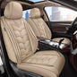 Seat Covers Fit for Nissan Pathfinder 2011-2024 2025 2026 2PCS Front Car Seat Covers Faux Leather Seat Cushion Waterproof Auto Protectors(Beige)-2 Front Seat Covers