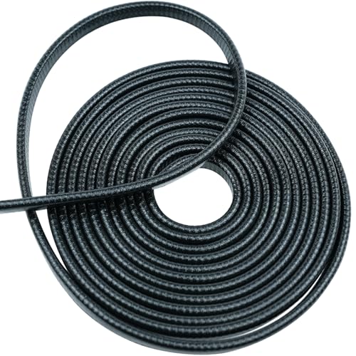 16.5FT(5M) Car Door Edge Guards U-Shaped Trim Edge Protector with Built-in Metal Clips, Scratch and Ding Protection for Cars and Trucks, Black - size: 16.5FT