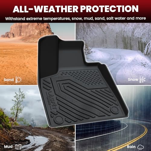 LASFIT Floor Mats&Trunk Mat for Lexus RX 2022 2021 2020 2019 2018 2017 2016 RX350 RX450h(Not Fit 2018-2022 Lexus RX L), All Weather Floor Liners Custom Fit TPE Cargo Mats Front & Rear Mats, Black - size: 9)2016-2022|Lexus RX|1st & 2nd Row & Cargo Mats