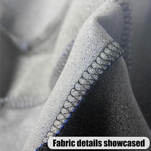 BELOMI Car Seat Covers Full Set, Breathable Premium Cloth Automotive Seat Cover, Universal Front and Rear Seat Covers, Easy to Install Car Accessories for Most Cars Trucks SUV (Black)