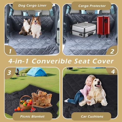 PIUGILH Car Trunk Pet Mat Cargo Liner Compatible with Land Rover Defender 2020 2021 2022 2023 2024 2025, Rear Seat Trunk Protector Cover Mat Interior Accessories (for Trunk)