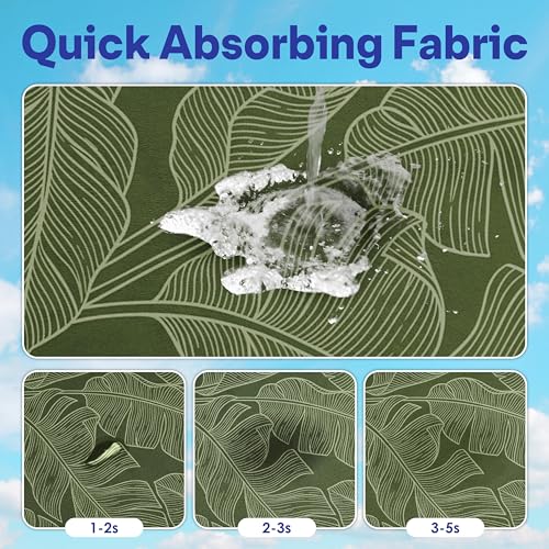2 Pack Car Seat Towel Covers, Sweat Protector for Front Seats, Premium Thickened Microfiber with Elastic Strap, Breathable & Quick Dry, Machine Washable Cover for Gym Running Universal Fit Banana Leaf - color: Banana Leaf