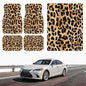 Automotive Floor Mats 5 Pcs, Universal Car Floor Mats, Leopard Print Cargo Liner, Car Accessory for SUVs/Sedan/Wagons, Durable Protective Mat, Trunk Liner for Families/Travel Enthusiasts - style: Bundle 7