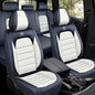 Car Seat Covers for Kia K5 2021-2026, Premium Nappa Leather, Waterproof, Anti-Slip, Full Coverage, Airbag Compatible, Breathable, All-Weather, Easy Install (5 Seats, Blue&White) - color: 5 Seats - Blue&White, size: Kia K5 2021-2026