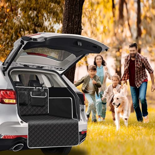 SUV Cargo Liner for Dogs for Jaguar F-PACE 2017-2026, Nonslip Durable Dog Cargo Cover Mat Water Resistan Scratch Resistant Dog Trunk Cover SUV Dog Cargo Liner