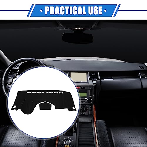 Dashboard Dash Cover Compatible for Chevy Trax 2014-2016, Durable Polyester Black Front Dash Cover Mat
