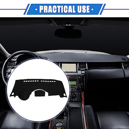 Dashboard Dash Cover Compatible for Chevy Trax 2014-2016, Durable Polyester Black Front Dash Cover Mat