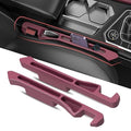Car Seat Gap Filler 2Pack, Inserts Between Seats Console with Organizer Storage Upgraded Phone Holder Side Seat Gap Fillers Cars Front Seats Fill Plug Car Essentials for Vehicle SUV Truck (Wine Red) - color: Wine Red