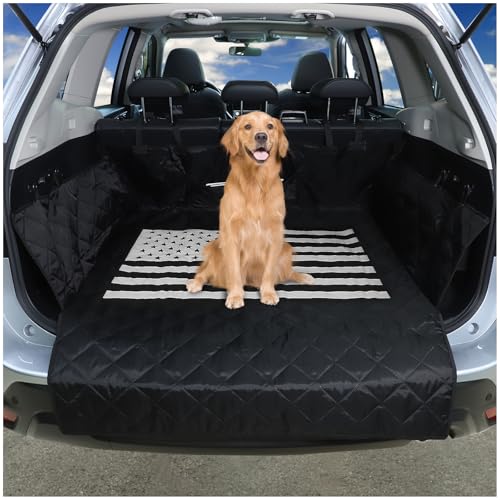 Cargo Liner for Dogs Compatible with Subaru Forester 2019-2024, Pet Dog Trunk Cargo Liner, Waterproof Anti-Dirty Pet Cargo Cover Dog Seat Mat, with Bumper Flap Protector (White) - color: White