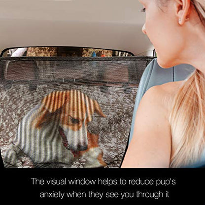 Dog Truck Seat Cover with Mesh Window 100% Waterproof Pet Seat Cover Durable Dog Truck Hammock Machine Washable X-Large Against Dirt and Dog Fur for Car and Large SUV, Trucks - color: Camouflage, size: Truck
