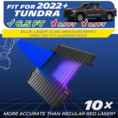 MICHELIN Truck Bed Mat for 2022-2026 Toyota Tundra 6.5 FT / 78.7" Only (Not Fit Drop-in Liners), All-Weather Truck Bed Liner, Custom Fit, Durable TPE Bedliner, Non-Slip - size: 1) Tundra | 22-26 | 6.5 FT
