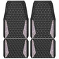 CAR PASS Bling Diamond Car Mats Rubber Floor Mats Full Set Anti-Slip 3D Rhombus Waterproof Trim Fit Liner Universal Glitter Crystal Sparkly Shining Rhinestone Girl Women SUV Sedan, Multicolor Diamond - color: Colorful Diamond
