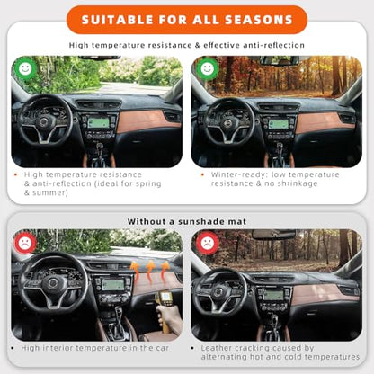 Dashboard Cover Dash Mat Fit for K-ia 2018-2014 Forte Forte5,2017-2014 Forte Koup,Car Dash Board Mat Anti-Glare Carpet,Non-Slip Pad Sunshield Protector (Grey)