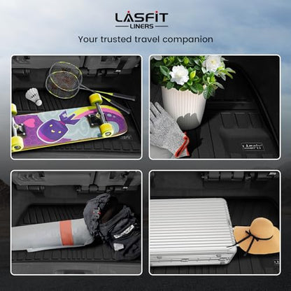 LASFIT Trunk Mat for Honda Odyssey 2018-2026, Custom Fit Cargo Mat, Waterproof All Weather, Kid & Pet Friendly, Easy Clean for Family Use - style: 7）For Honda Odyssey| 2018-2026 | Trunk Mat