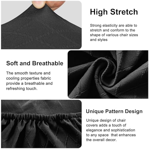 Lebaley Waterproof Stretch Bench Cover – Quilted Pattern, Elastic Rectangular Bench Seat Cover, Washable Bench Slipcover for Dining Room, Entryway & Kitchen (Black) - color: Black, size: Regular - Waterproof